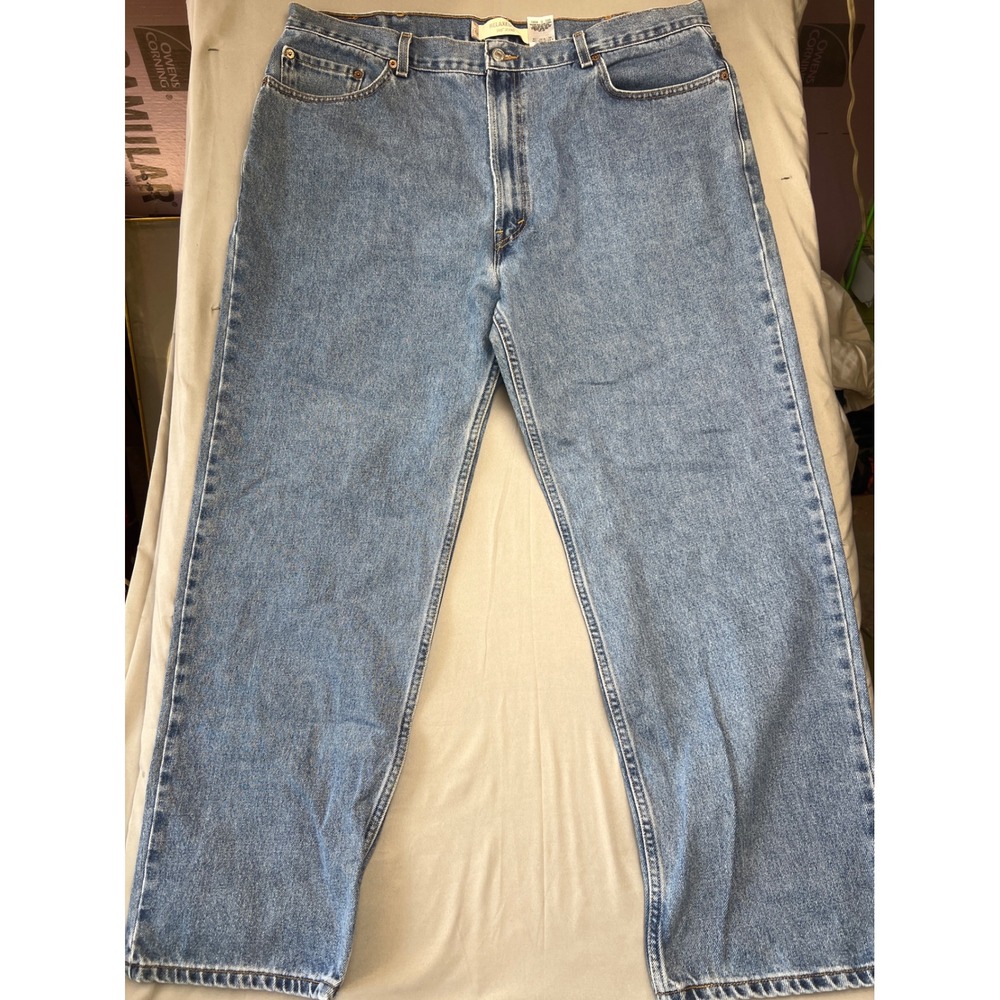 Levis 550 Relaxed Fit Jeans Mens 42x32 Medium Wash Blue Denim 00550-4891